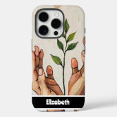 Handen omarmen groei met een Plant ontwerp Case-Mate iPhone Case (Achterkant)