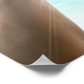 Handen op blauwe achtergrond, reiki, chakra poster (Hoek)