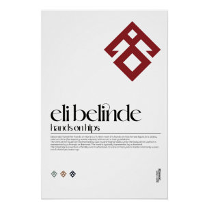 Handen op de heupen (Eli Belinde) Turkse figuur Po Perfect Poster