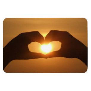 Handen op Sunset Magnet Magneet