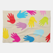 Handen over de hele wereld keukenhanddoek (Horizontaal)