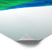 Handen schilderd als regenbooghart poster (Hoek)