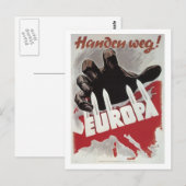 Handen uit! (1943)_Poster-Propaganda Briefkaart (Voorkant / Achterkant)