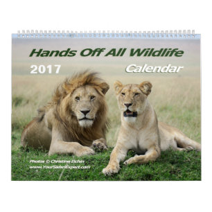 Handen uit alle Wildlife Agenda (twee pagina's) Kalender