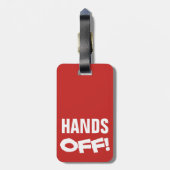 HANDEN UIT! BAGAGELABEL (Achterkant verticaal)