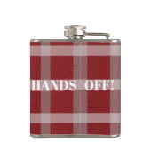 Handen uit! heupfles (Achterkant)