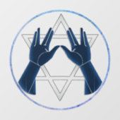 Handen van de Kohanim Raamsticker (Vel)