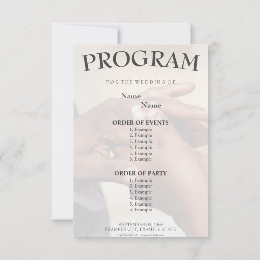 Handen van een bruiloft met een ring (Achterkant)