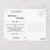 Handen van een Gay Bruiloft Paar met Ringen Briefkaart (Achterkant)