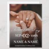 Handen van een gekleurd bruidspaar met ring (Voorkant / Achterkant)