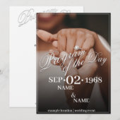 Handen van een gekleurd bruiloft paar met ring (Voorkant / Achterkant)