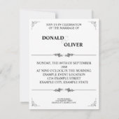 Handen van een homoseksueel bruidspaar met ringen (Achterkant)