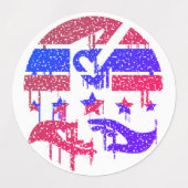 Handen van eenheid labels (Design 2)