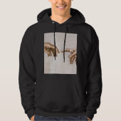 Handen van God de vader en Adam van Michelangelo Hoodie (Voorkant)