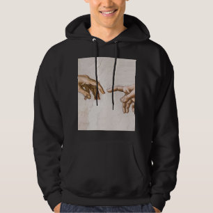 Handen van God de vader en Adam van Michelangelo Hoodie