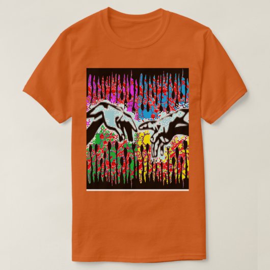Handen van God druppelen graffiti T-shirt (Design voorkant)