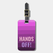 Handen Van Grappig Ontwerp Aangepaste Tekst Bagagelabel (Voorkant verticaal)