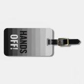 Handen Van Grappig Zwart Ontwerp Aangepaste Tekst Bagagelabel (Voorkant horizontaal)