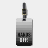 Handen Van Grappig Zwart Ontwerp Aangepaste Tekst Bagagelabel (Voorkant verticaal)