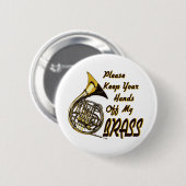 Handen van mijn hersenen ronde button 5,7 cm (Voorkant /achterkant)