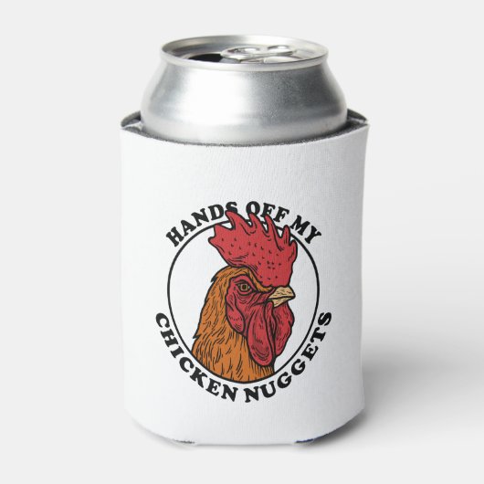 Handen van mijn kipnuggets blikjeskoeler (Blikje Voorkant)