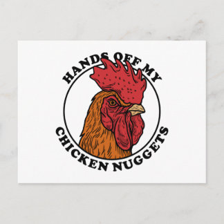 Handen van mijn kipnuggets briefkaart