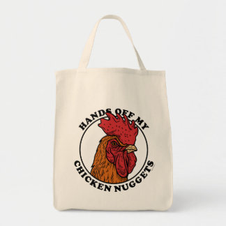 Handen van mijn kipnuggets tote bag