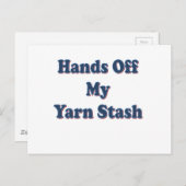 Handen van mijn Yarn Stash Briefkaart (Voorkant / Achterkant)
