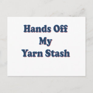 Handen van mijn Yarn Stash Briefkaart