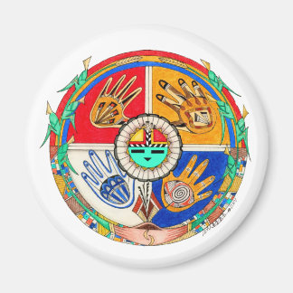 Handen van tijdmagneet magneet