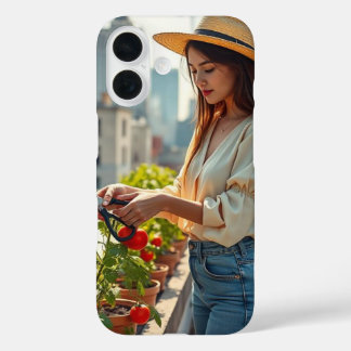 Handen van zorg, hart van de stad iPhone 16 hoesje