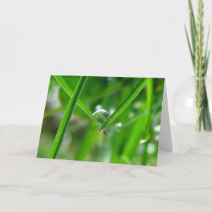 Handen vasthouden, dauwdruppel poëzie van Natuur Kaart