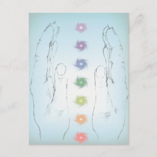 Handen voor heling briefkaart (Voorkant)