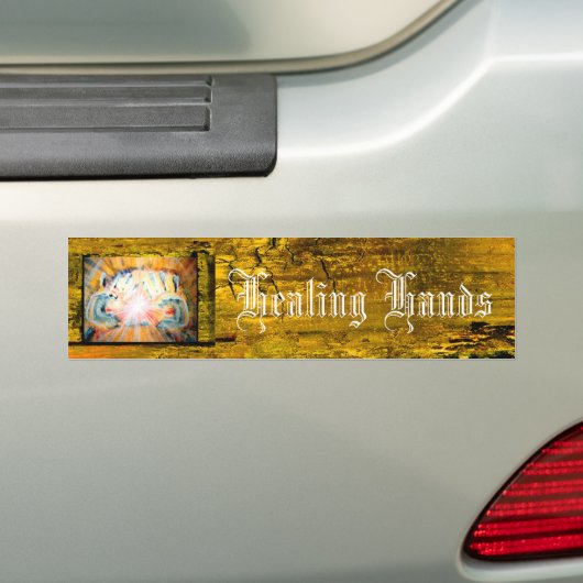 Handen voor heling bumpersticker (Op auto)