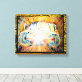 Handen voor heling canvas afdruk (Insitu (Houten vloer))