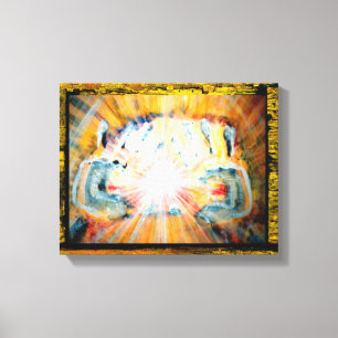 Handen voor heling canvas afdruk