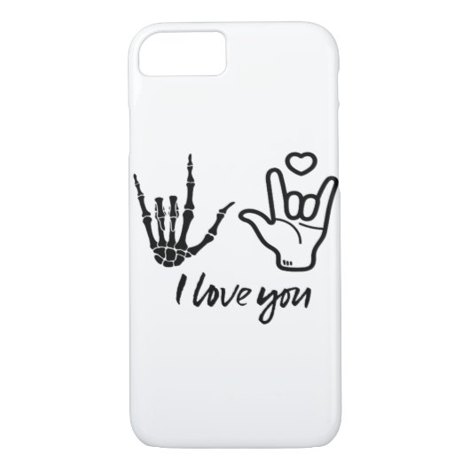 Handen vormen - Skelet Hart Handen Case-Mate iPhone Case (Achterkant)