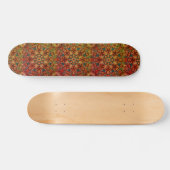 HandEnige roestkleurige Mandala Design Skateboard (Horizontaal)