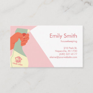 Handenschoonmaakdiensten Handmatige verstuiving QR Visitekaartje