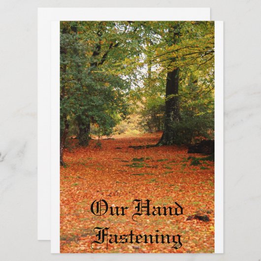 Handfastening Invitations (Devant / Derrière)