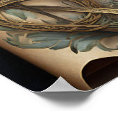 HANDFASTING CERTIFICAAT FLORAL CELTIC WICCA PAGAN POSTER (Hoek)