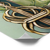 HANDFASTING CERTIFICAAT GROEN CELTISCH WICCA PAGAN POSTER (Hoek)