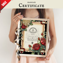 HANDFASTING CERTIFICAAT TARTAN ROZEN ROOD GROEN 