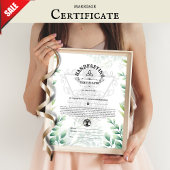 HANDFASTING CERTIFICAAT WICCA NATUUR CELTISCH 16X2 POSTER