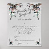 Handfasting Certificate Poster - Upon a Dream  (Devant)