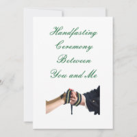 Handfasting Groene Uitnodiging