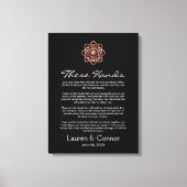 Handfasting Irish Wedding Keepslag Celtic Knot Canvas Afdruk (Voorkant)