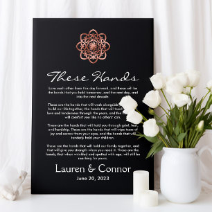Handfasting Irish Wedding Keepslag Celtic Knot Canvas Afdruk