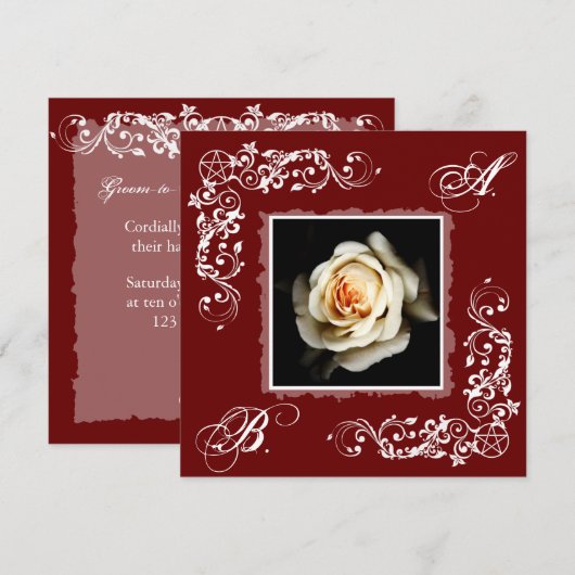 Handfasting Kaart (Voorkant / Achterkant)