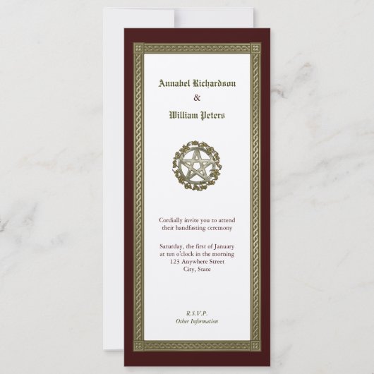 Handfasting Kaart (Voorkant)